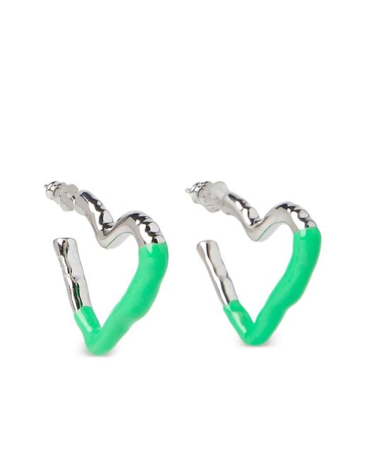 Rick Owens ハート ピアス Green