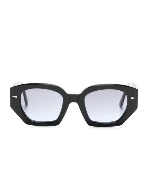 Ahlem Black Constantine Geometric-Frame Sunglasses