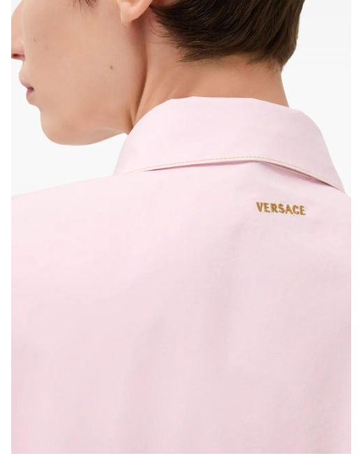 Camicia Crop di Versace in Pink