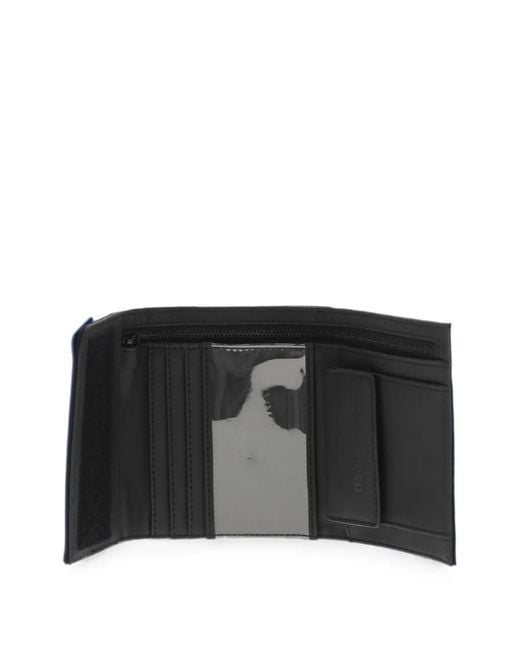 DSquared² White Logo-Patch Touch-Strap Wallet for men