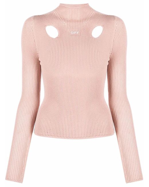 Off-White c/o Virgil Abloh Pink Meteor Knitted Top