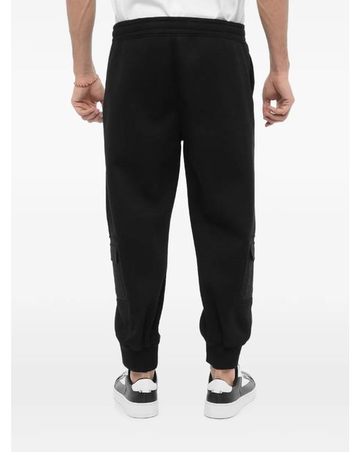 Neil Barrett Black Multiple-Pocket Track Pants for men