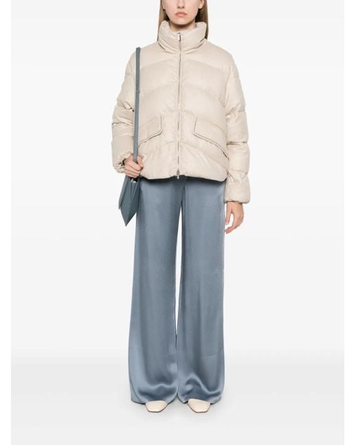 Peserico Natural Quilted Puffer Jacket
