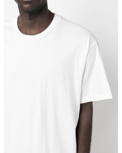 The Row White Crew Neck Cotton T-shirt for men