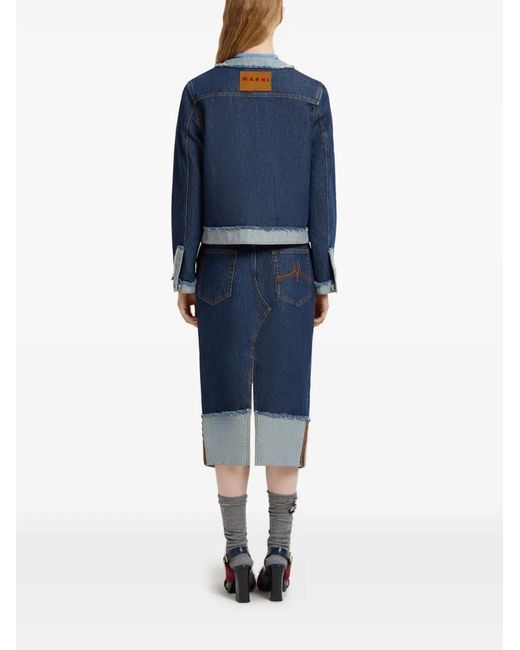 Marni Blue Denim Inside-Out Jacket