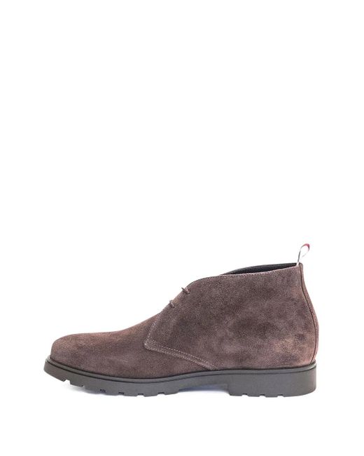 STURLINI FIRENZE Brown Suede Lace-Up Boots for men