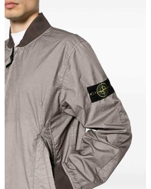 Stone Island Gray Membrana 3L Tc Jacket for men