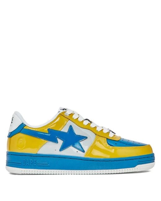 A Bathing Ape Blue Bape Sta Sneakers for men