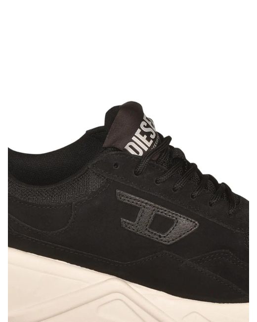 DIESEL Black S-Savannah Lace-Up Chunky Sneakers