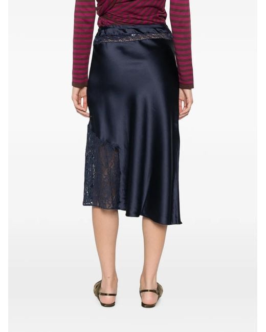 Damson Madder Blue Elea Midi Skirt