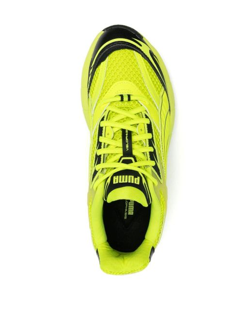 PUMA Yellow Velophasis Panelled-design Sneakers for men