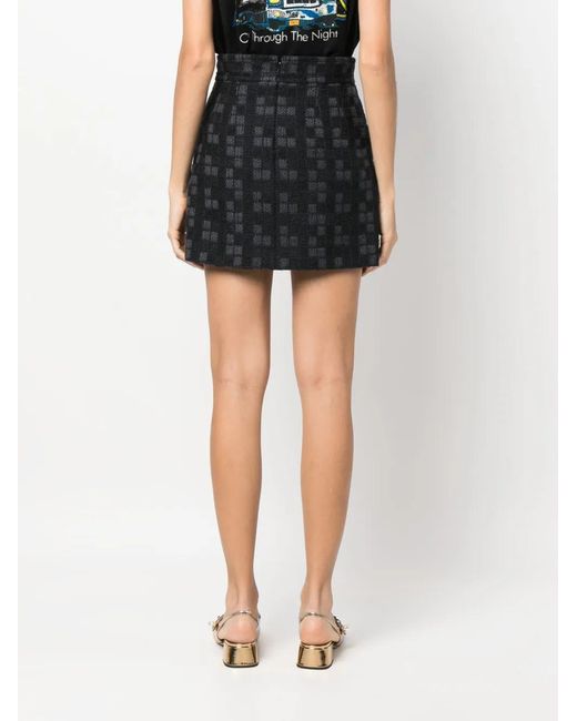 Gucci Mini-Rok Met Knopen in het Black