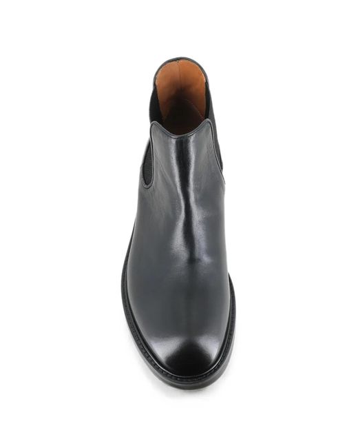 Alexander Hotto Black Elasticated-Panel Boots for men