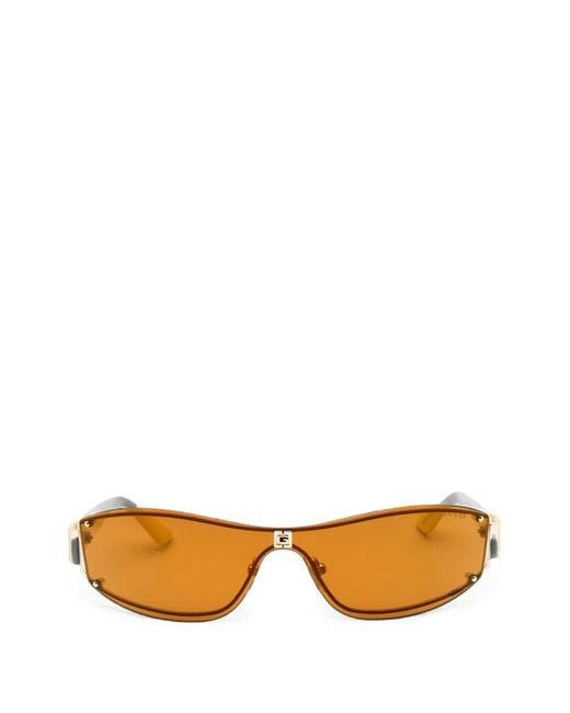 GUESS EYEWEAR Orange Shield-Frame Sunglasses