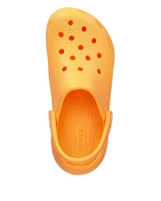 CROCSTM Yellow Perforated Platform Slides