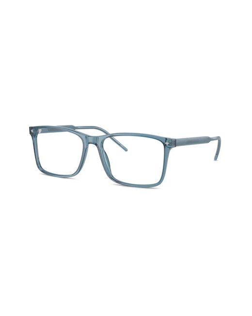 Giorgio Armani Blue Rectangle-Frame Glasses for men