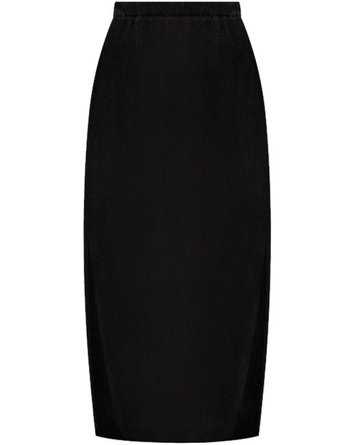 Falda midi con abertura Forte Forte de color Black