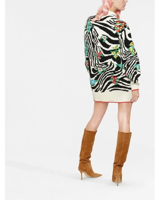 Philosophy Di Lorenzo Serafini Black Abstract-Print Mini Dress
