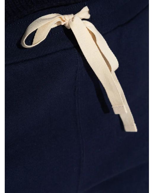 Jil Sander Blue Drawstring Cuffed Trousers