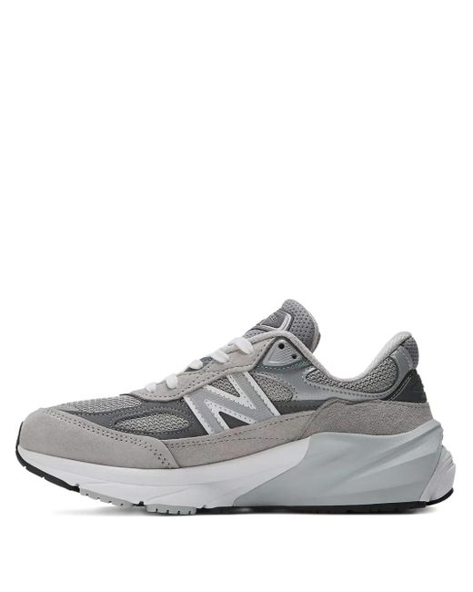 New Balance Gray 990 V6 Sneakers mit Schnürung