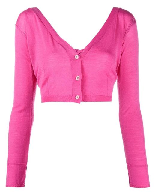 Jacquemus Pink Le Cardigan Soli