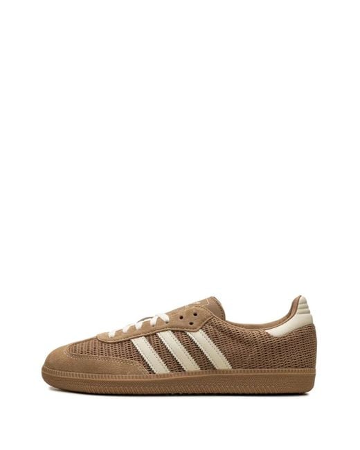 Adidas Brown Samba Og Lace-Up Sneakers for men