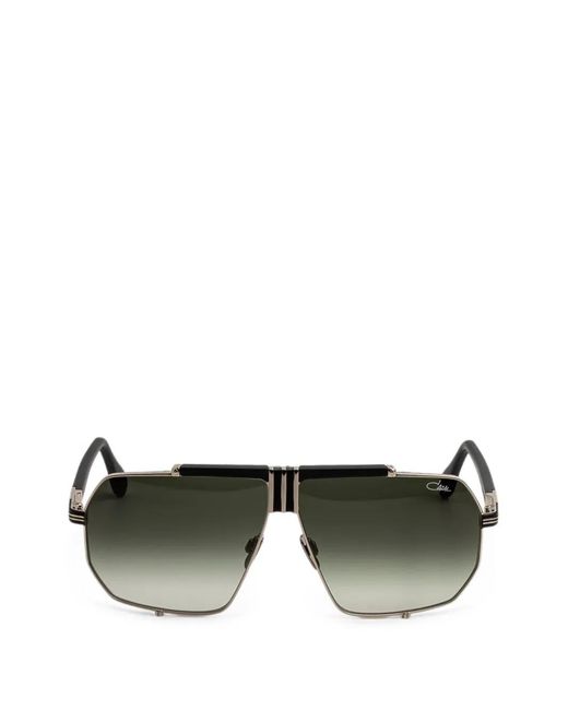 Cazal Green 996 Geometric-Frame Sunglasses