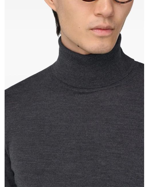 Maglione A Collo Alto di Boggi in Blue da Uomo