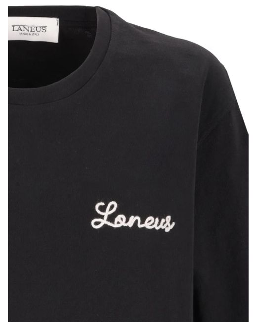 Laneus Black Logo T-Shirt