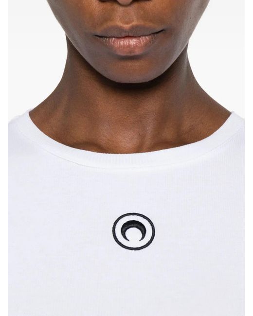 Robe Mi-Longue À Manches Longues MARINE SERRE en coloris White