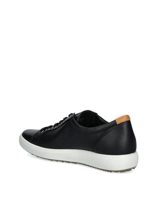Baskets En Cuir À Lacets Ecco en coloris Black