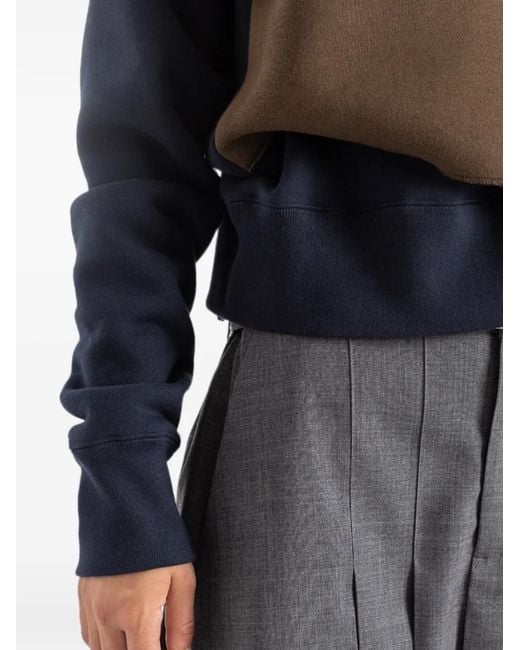 Sacai Black Layered Sweatshirt