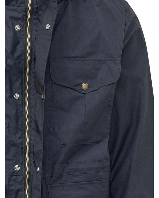 Ceccarelli Blue All Seasons Hooded Jacket for men