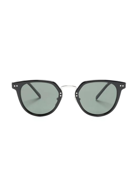 Prada Gray Round-Frame Tinted Sunglasses for men