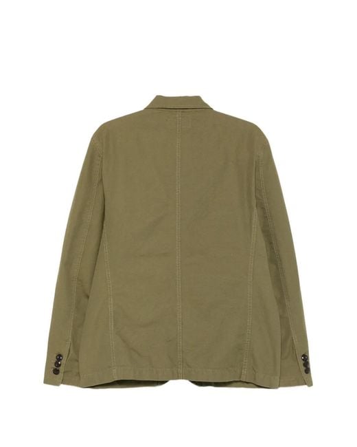 chesapeake's Green Notched-Lapels Patch-Pocket Jacket for men
