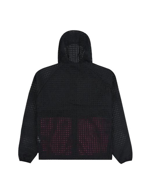 Pleasures Black System Hooded Jacket for men