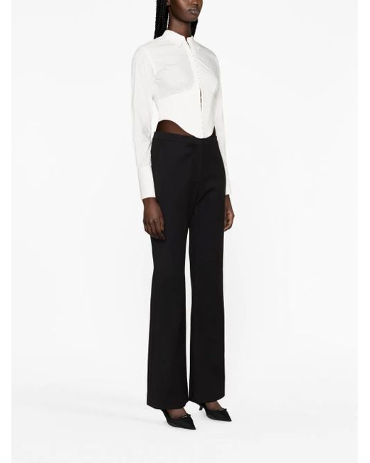 Givenchy Black Flared Tailored Trousers