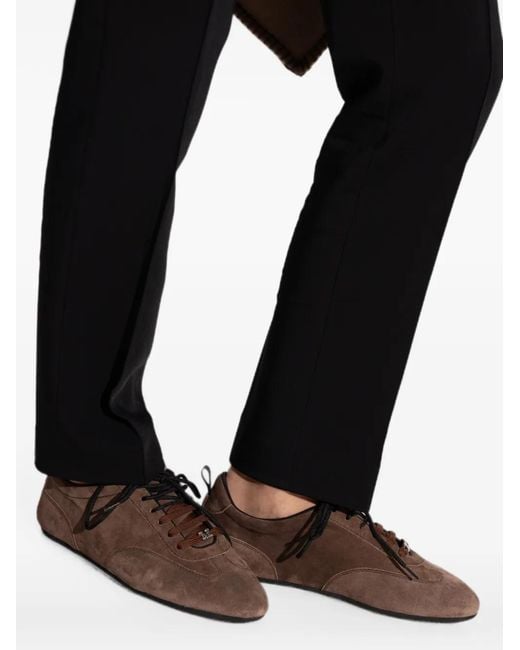 Max Mara Brown Stecca Suede Sneakers