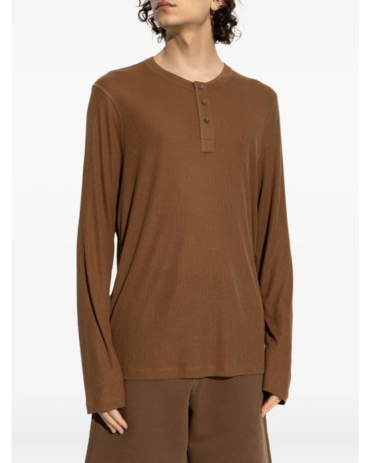 AMI Brown Long Sleeve Top for men