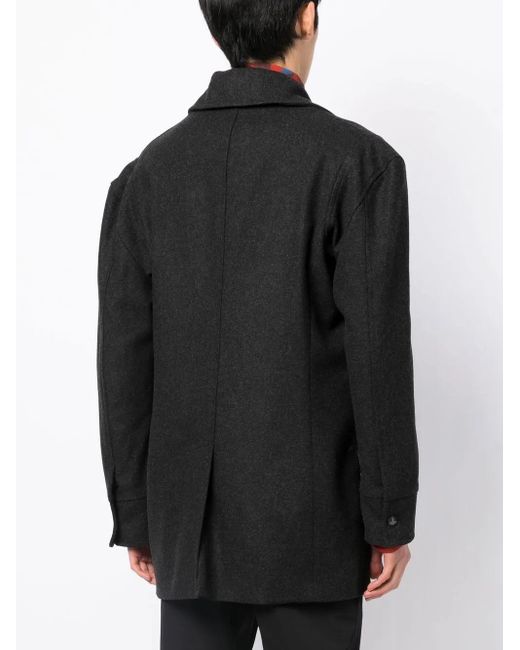 Vivienne Westwood Black Wool-Blend Peacoat for men
