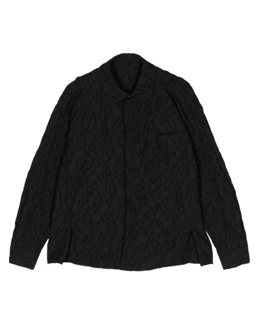 Adererror Black Matelassé Cotton-blend Shirt for men