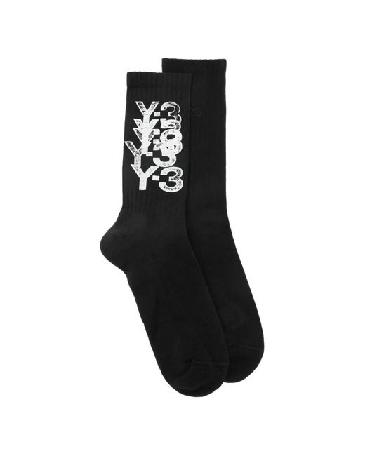 Y-3 Grafische Sokken in het Black voor heren
