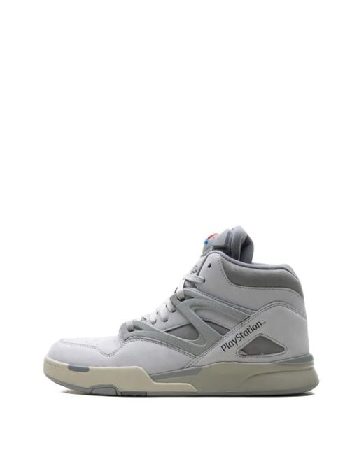 Reebok Gray Pump Omni Zone Ii Playstation 30Th Anniversary Sneakers for men