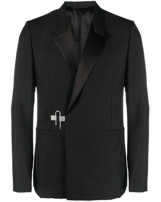 Blazer slim fit in lana di Givenchy in Black da Uomo