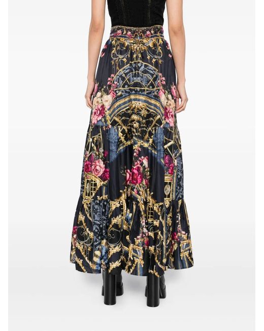 Camilla Black Ornate On A Plate Skirt