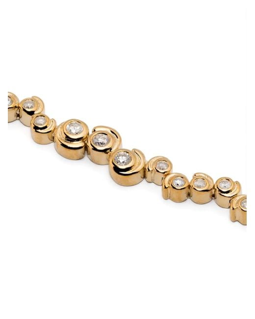 Yvonne Léon Metallic 9Kt Collier Rivière Escargot Necklace