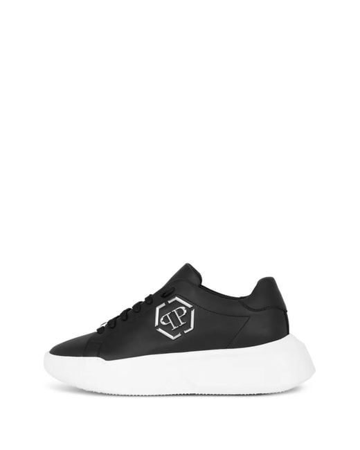 Philipp Plein Black Godzilla Runner Hexagon Sneakers