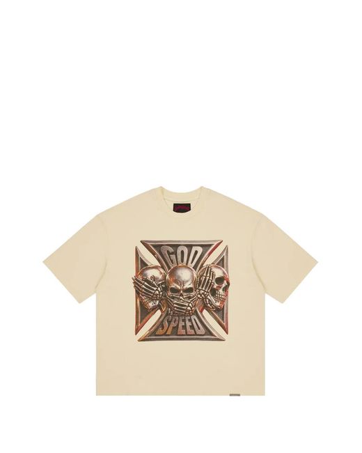 Godspeed Natural Omerta Graphic-Print T-Shirt for men