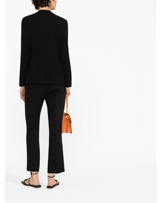 Max Mara Black Cropped Tailored Trousers