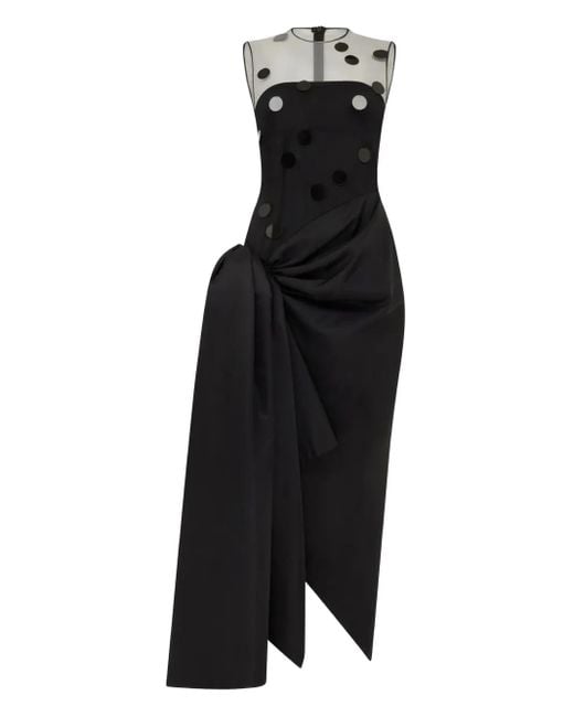 David Koma ポルカドット ドレス Black